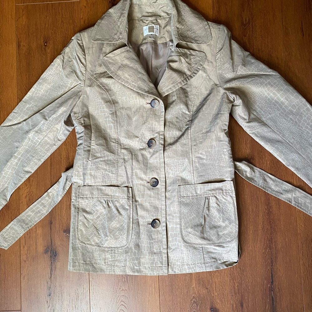 tan pea coat